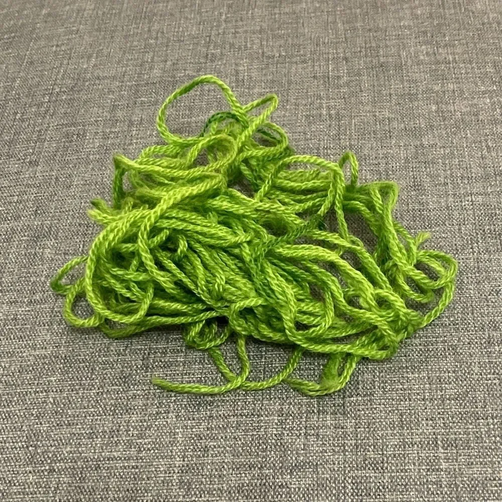 Green Needlepoint Thread Yarn